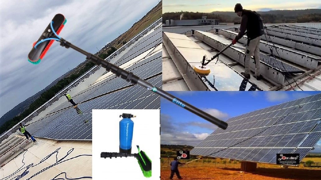 Cepillo para limpiar placa solar-Equipo de limpieza fotovoltaica